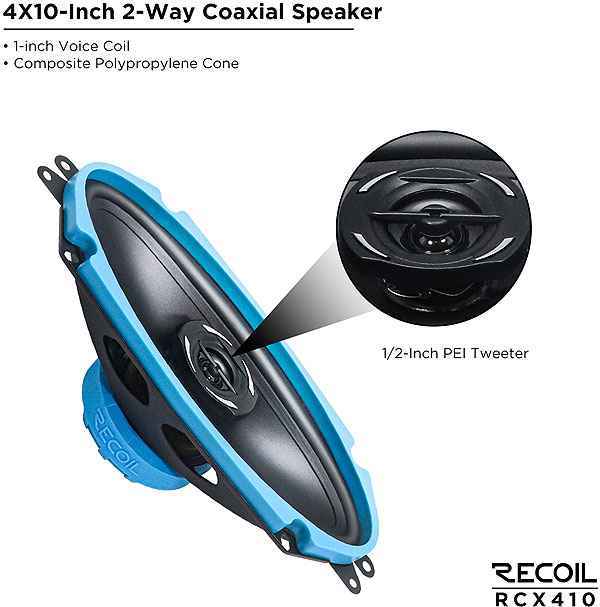 Recoil Audio Blue RCX410, коаксиальные динамики