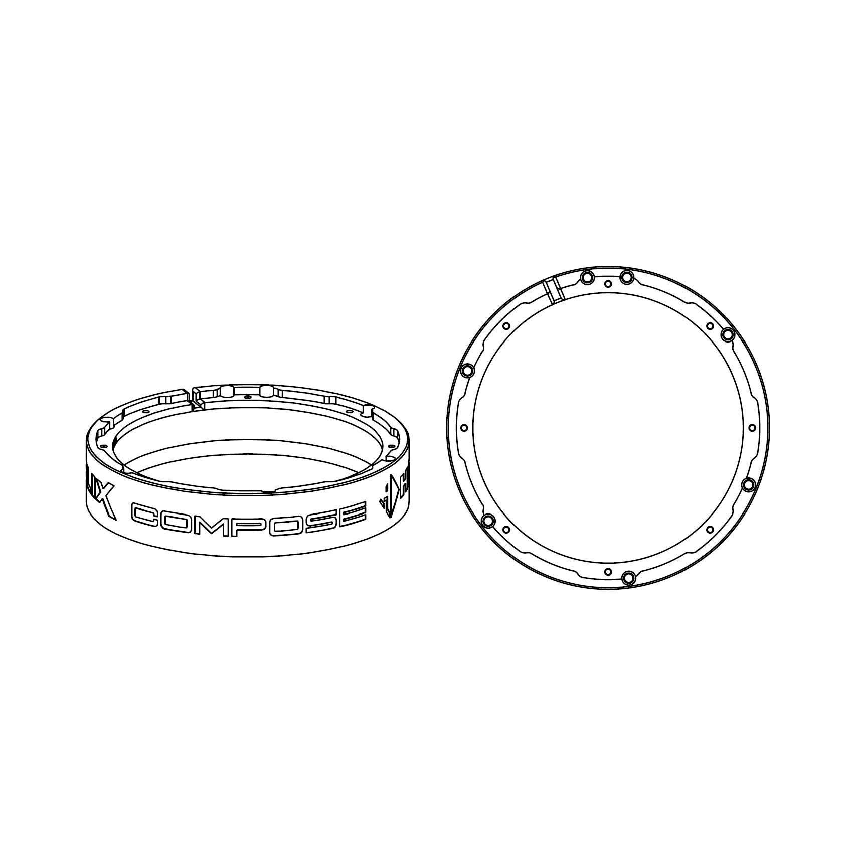 HELIX CFMK200 UNI.1 (FDM) монтажные кольца