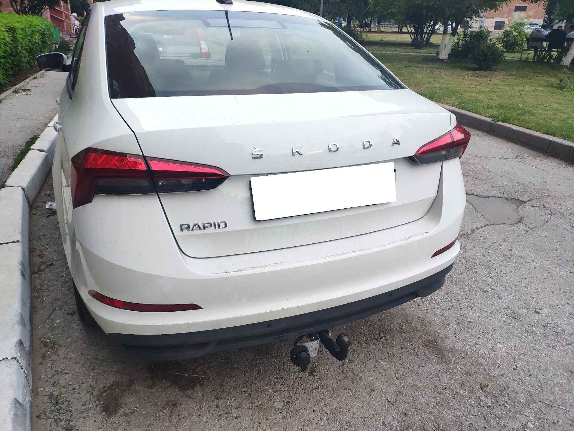 Фаркоп Leader Plus V125-A Volkswagen Polo V, VI (6R1) 2010-/ Skoda Rapid (NH) 2012-, шар типа A