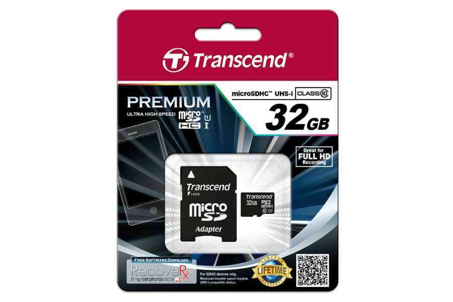 micro SDHC 32GB Transcend Class 10