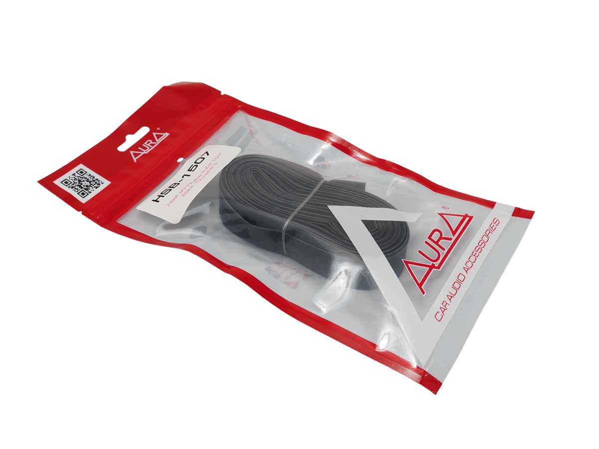 Aura HSB-1507, термоусадочная трубка (черная) 15-07 мм
