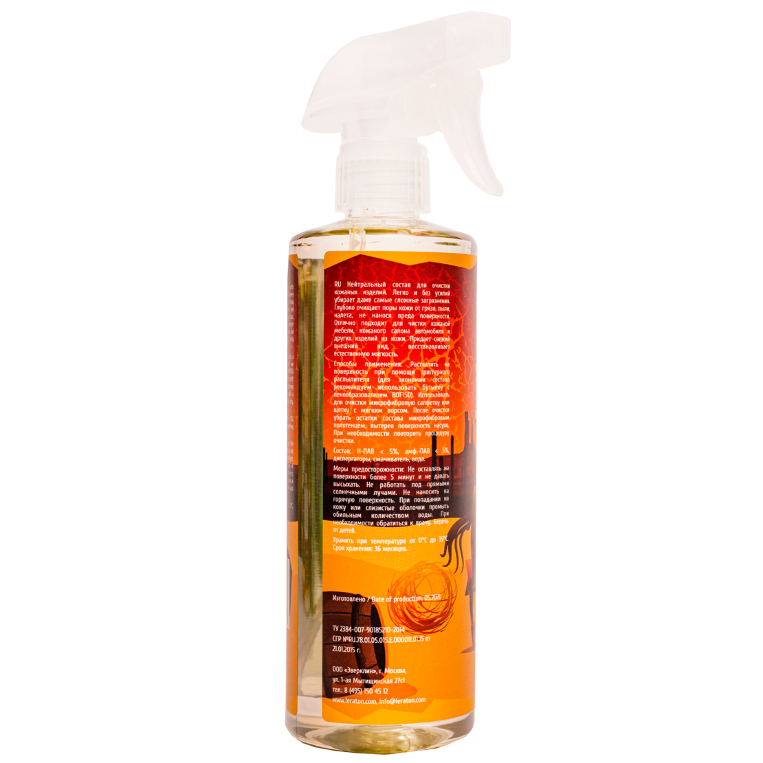 Очиститель кожи LERATON D1 473мл.