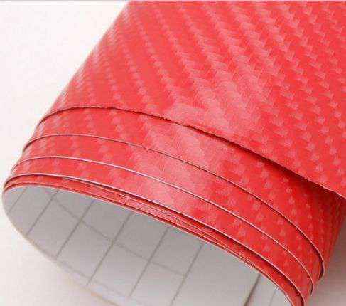 Пленка под Карбон Красный 1,52м.