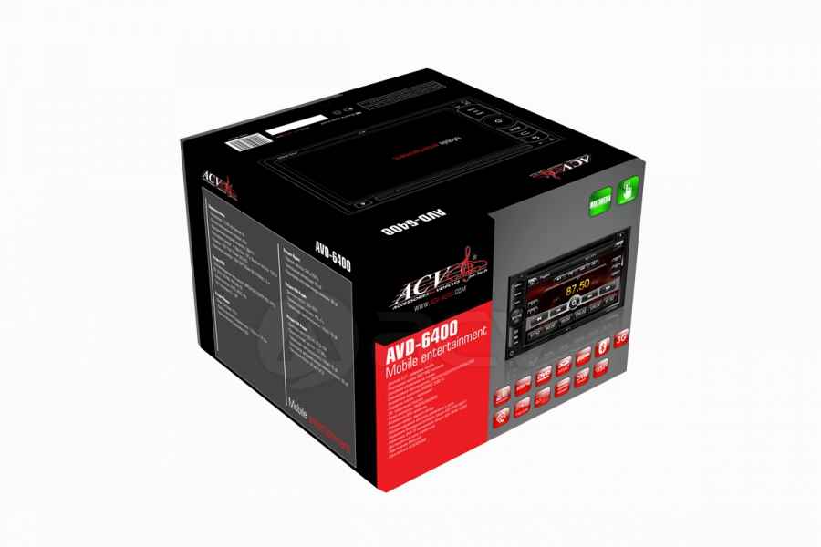 А/м ACV AVD-6400 навигационная система + видеорегистратор DVR HD01