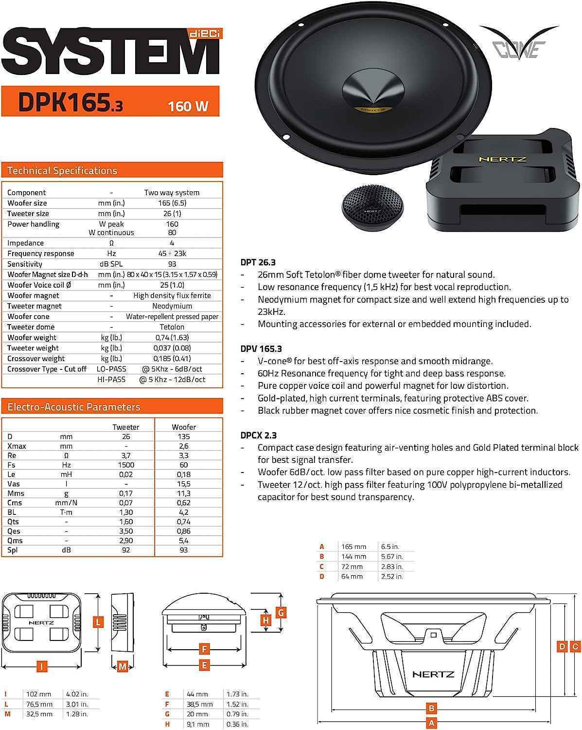 Hertz DPK 165.3 Hertz DPK 165.3