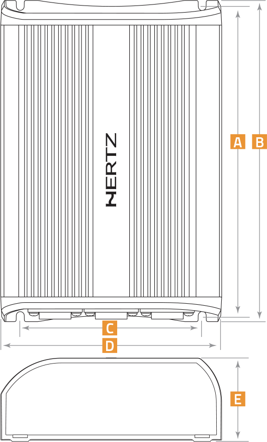 Hertz SP 4.500 усилитель