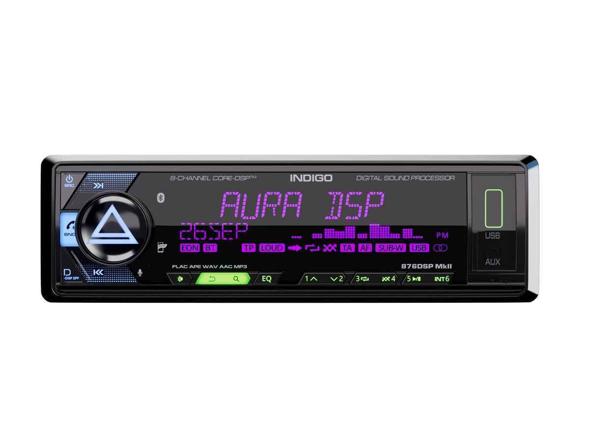 Aura INDIGO-876DSP MKII BT/USB/FM ресивер Aura INDIGO-876DSP MKII BT/USB/FM ресивер