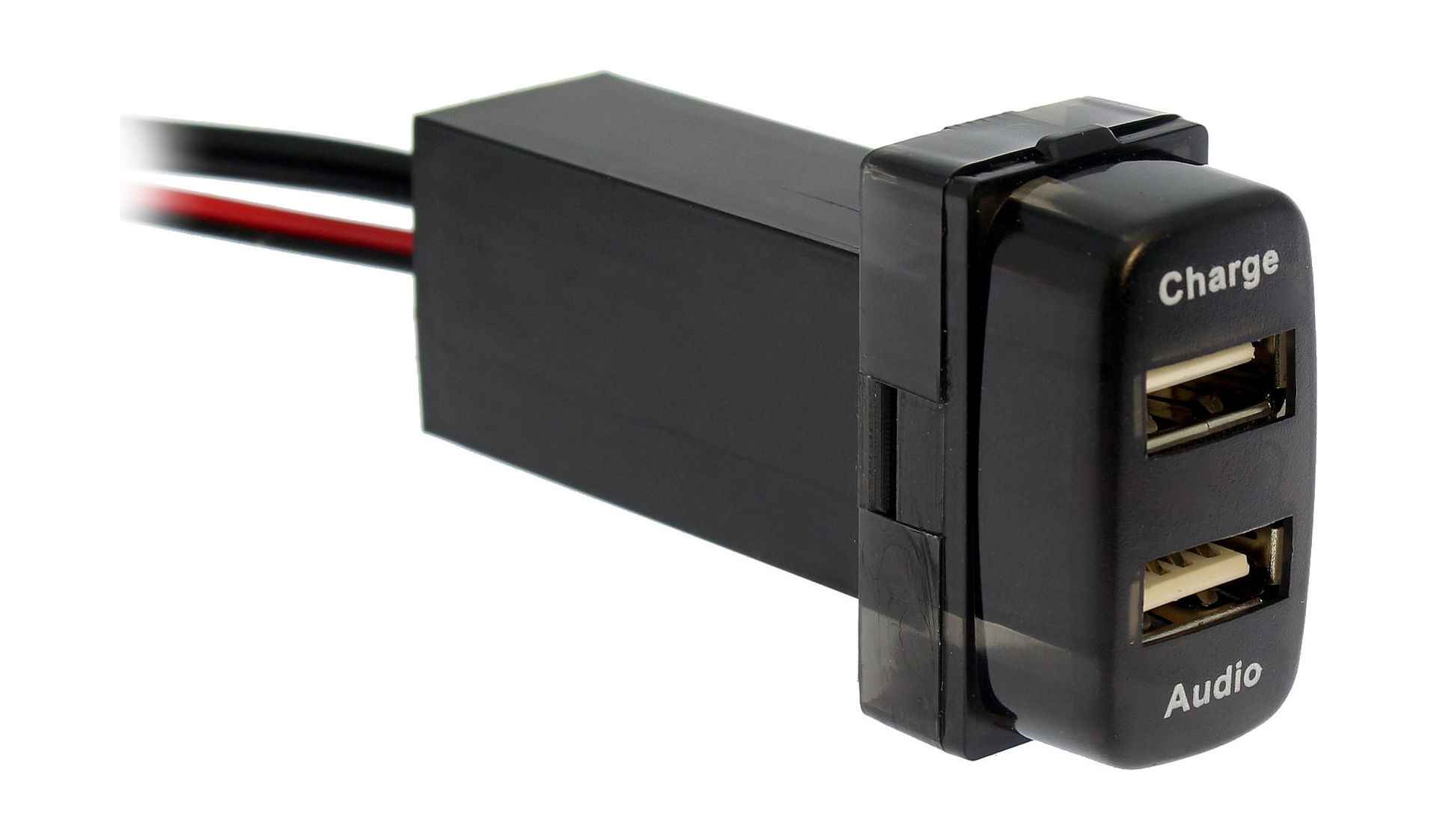 USB разъем в штатную заглушку для Mitsubishi с зарядным устройством