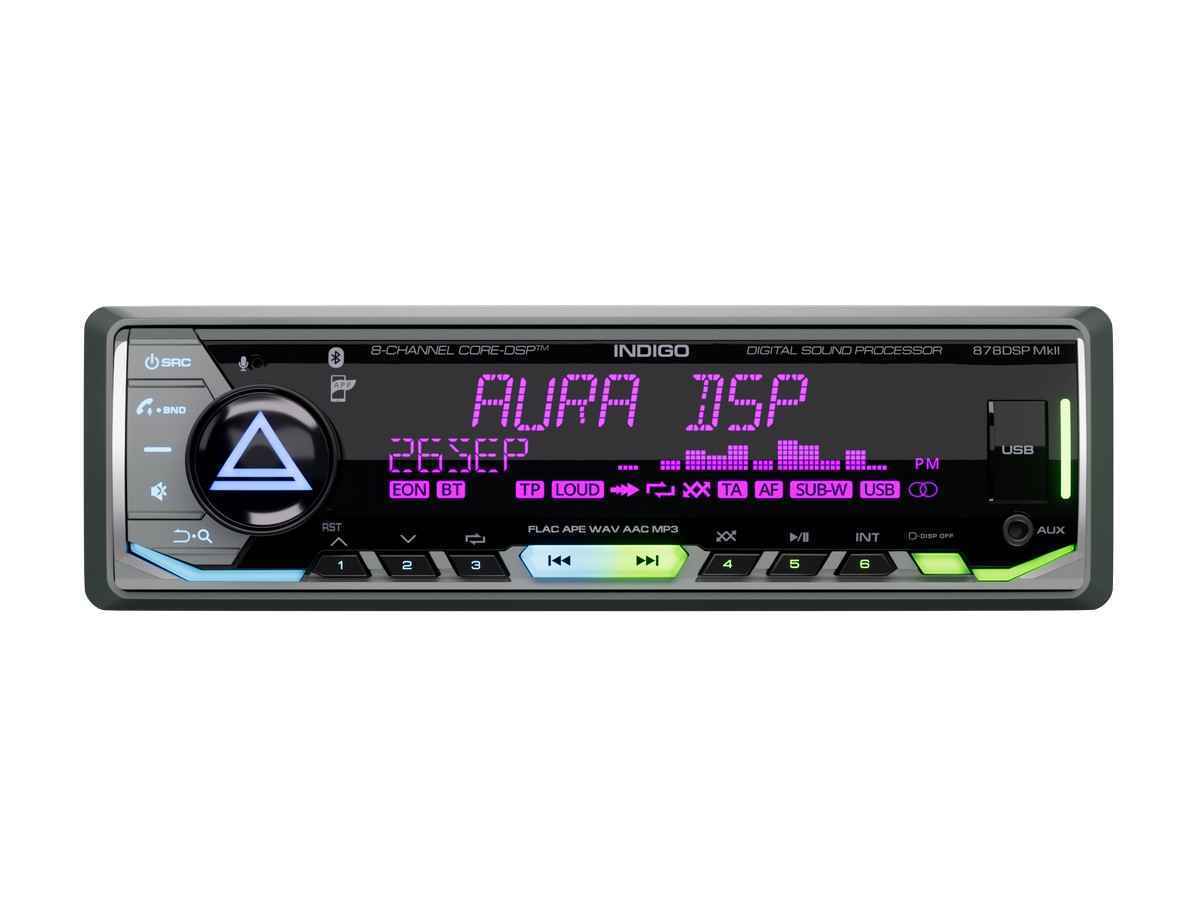 Aura INDIGO-878DSP MKI автомобильный 8-канальный DSP ресивер Aura INDIGO-878DSP MKI автомобильный 8-канальный DSP ресивер