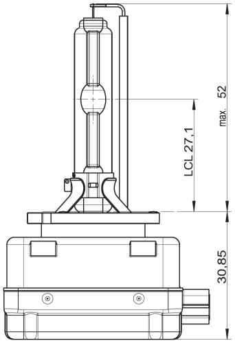 Лампа ксеноновая Clearlight D1S 6000K