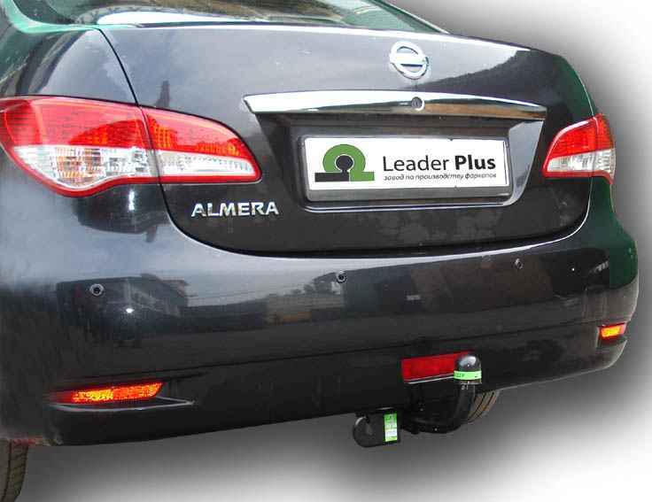 Фаркоп Leader Plus N120-A для Nissan Almera (RU) G11 2012-..., условно съемный шар (тип A)