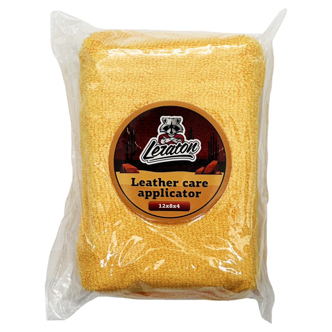 Прямоугольный микрофибровый аппликатор LERATON MF11 LEATHER