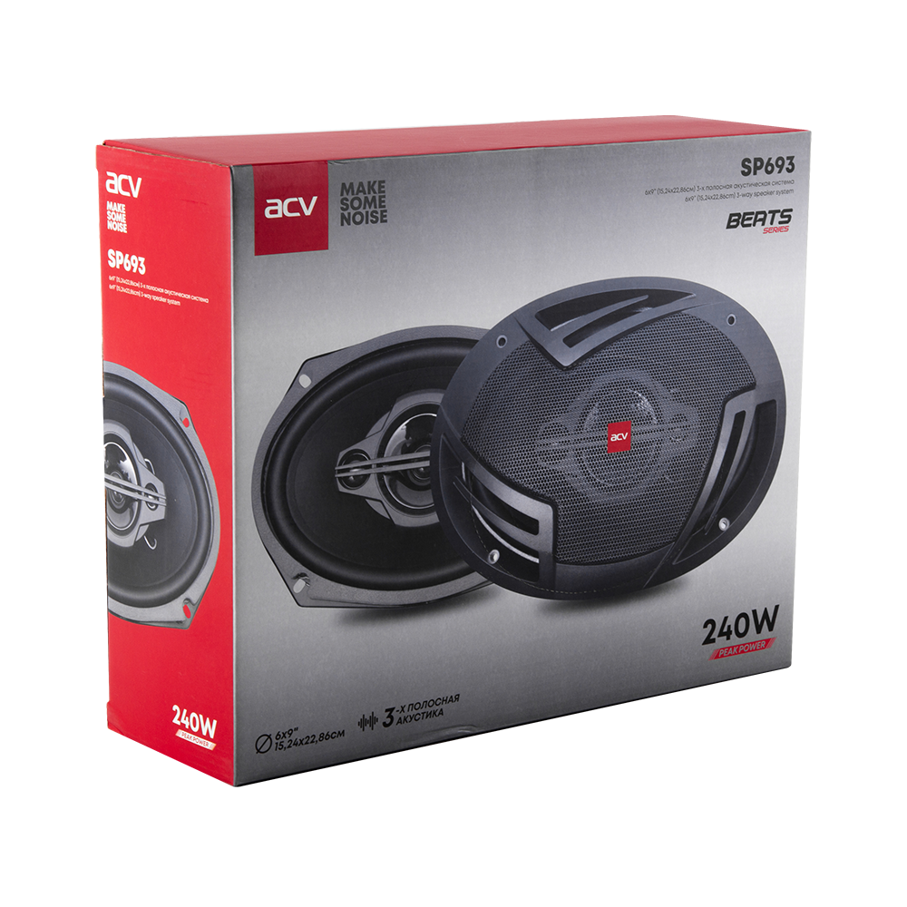 ACV SP693, коаксиальные динамики