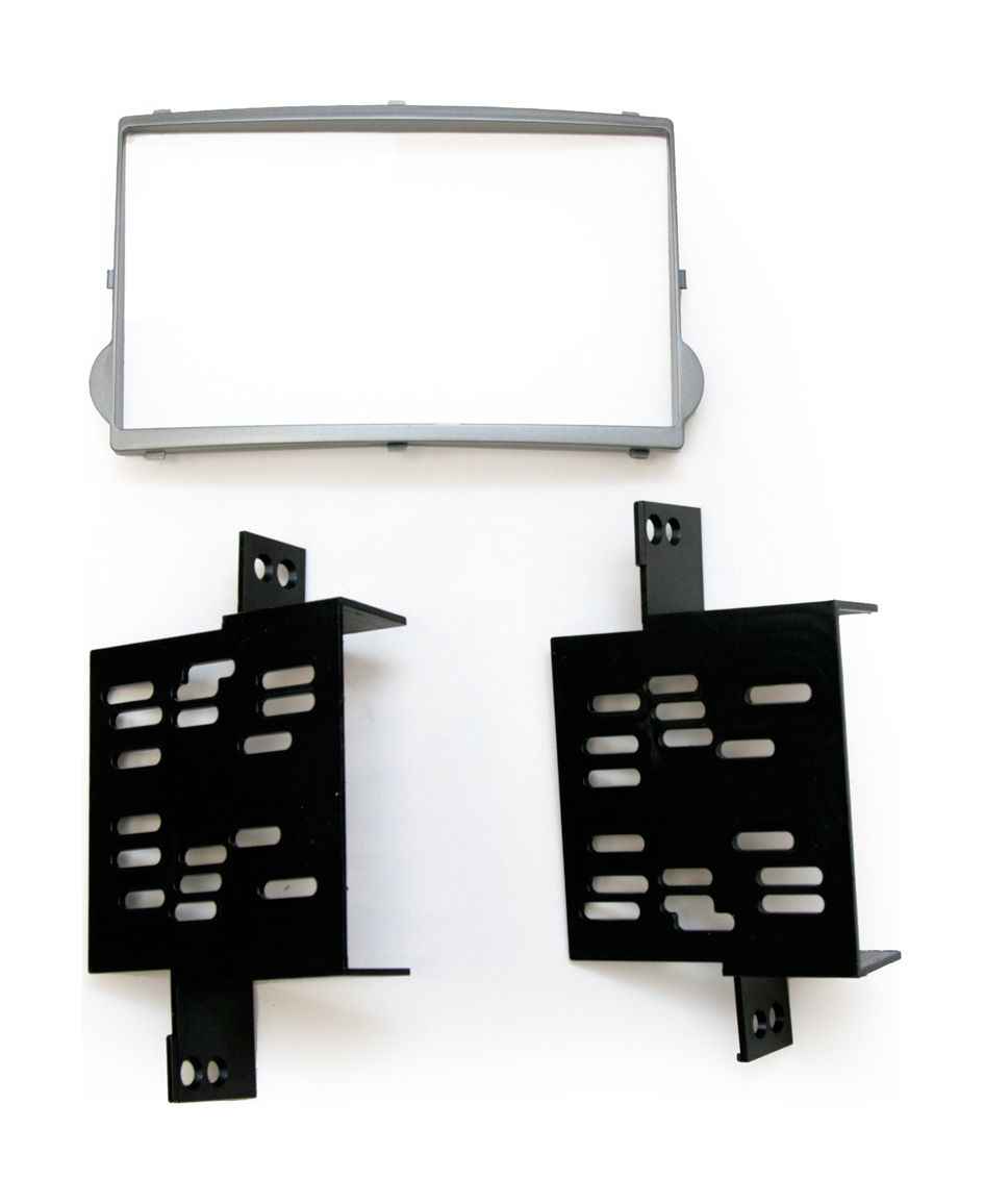 Переходная рамка для Hyundai H1, Starex 07-16 2DIN с креплениями серебро