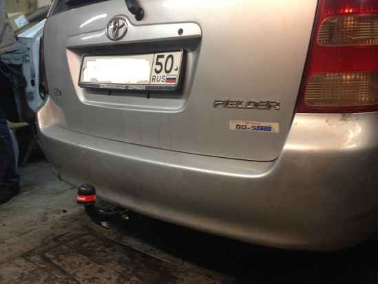 Фаркоп AvtoS TY 30 для Toyota Corolla E12 универсал 2002-2007, условно съемный шар (тип A)