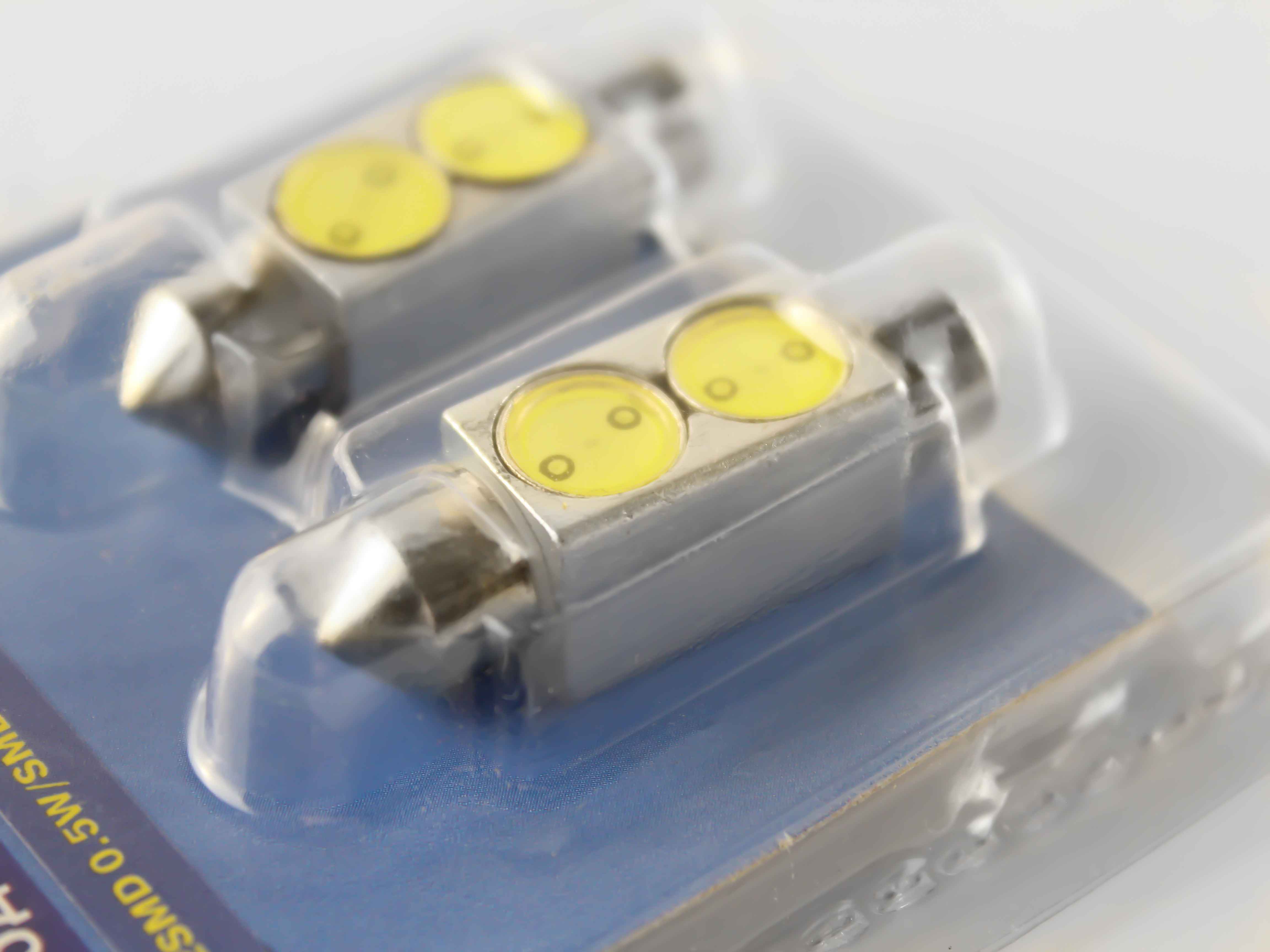 Светодиод J-POWER SJ2SMD 0.5W/SMD 36MM подсветка белая (2шт)