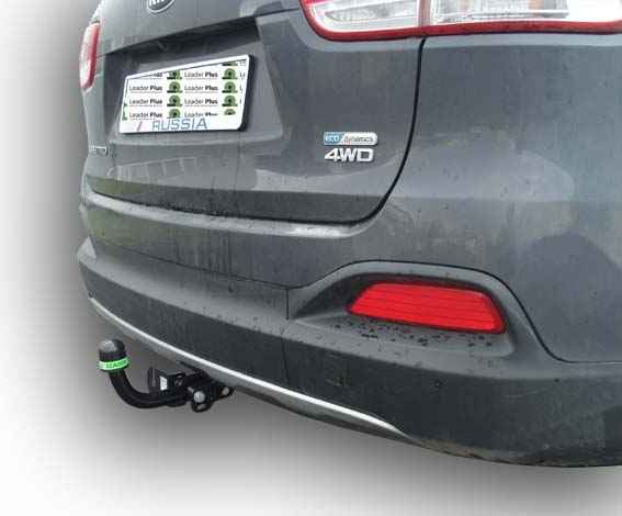 Фаркоп Leader K121-A для KIA Sorento Prime 2015-18/ Hyundai Santa Fe 2015-2018, условно съемный шар