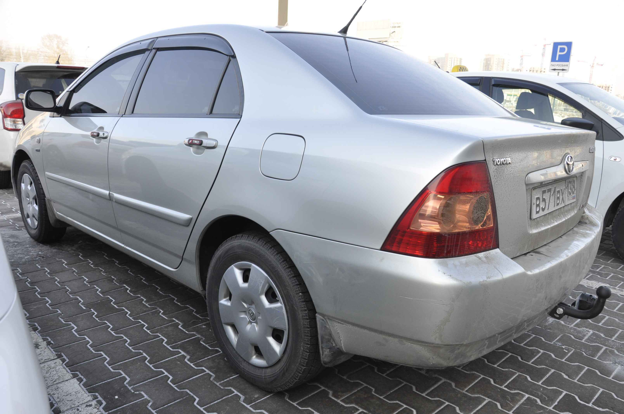 Фаркоп AvtoS TY 33 для  Toyota Corolla E12 седан 2002-2007, условно съемный шар (тип A)