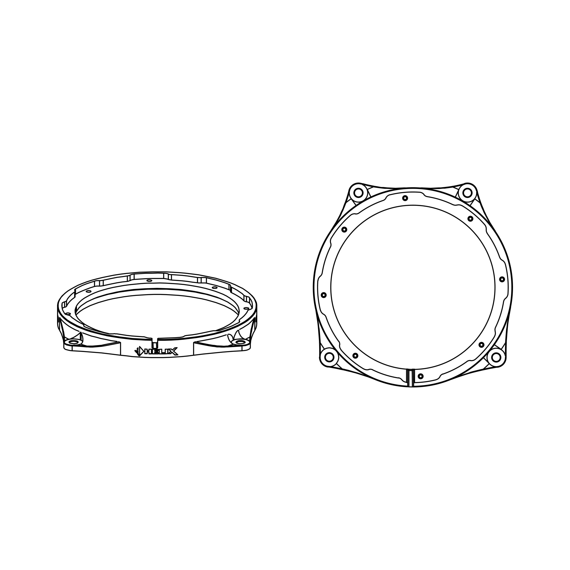 HELIX CFMK165 BMW.1 (FDM) монтажные кольца HELIX CFMK165 BMW.1 (FDM) монтажные кольца
