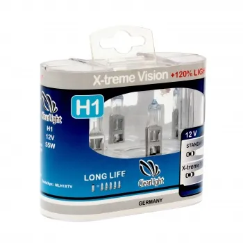 Clearlight Лампа H1 12V-55W X-treme Vision +120% Light (2шт)