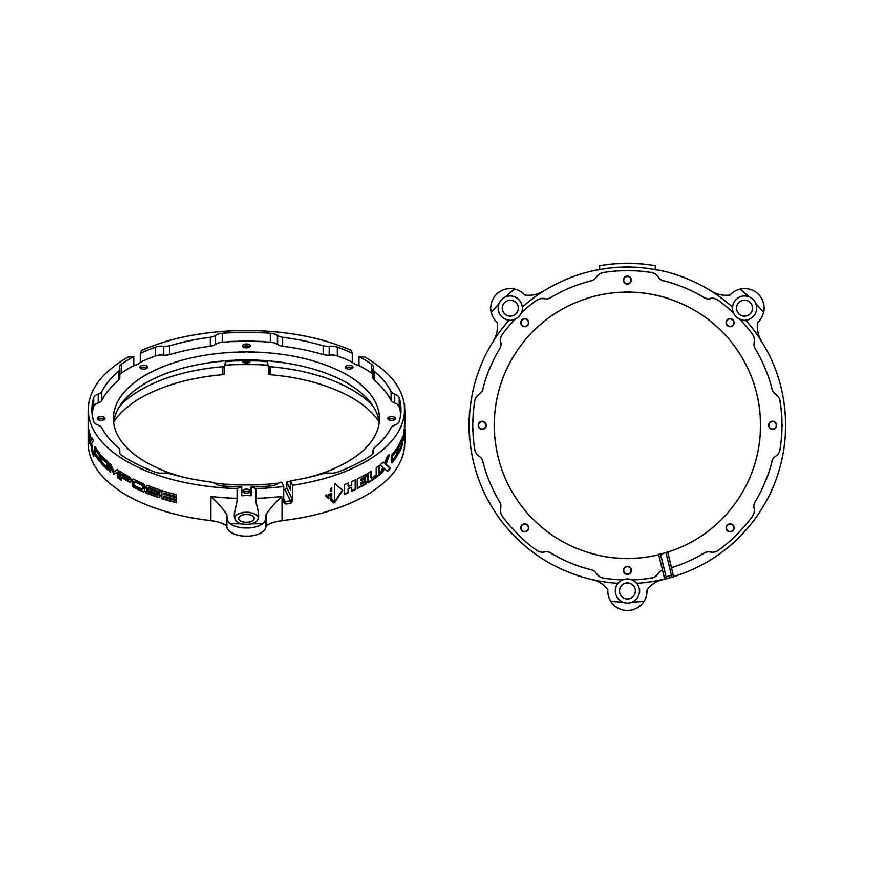 HELIX CFMK165 MB.5 (FDM) Монтажный адаптер FlexMounts (CI41676) HELIX CFMK165 MB.5 (FDM) Монтажный адаптер FlexMounts (CI41676)