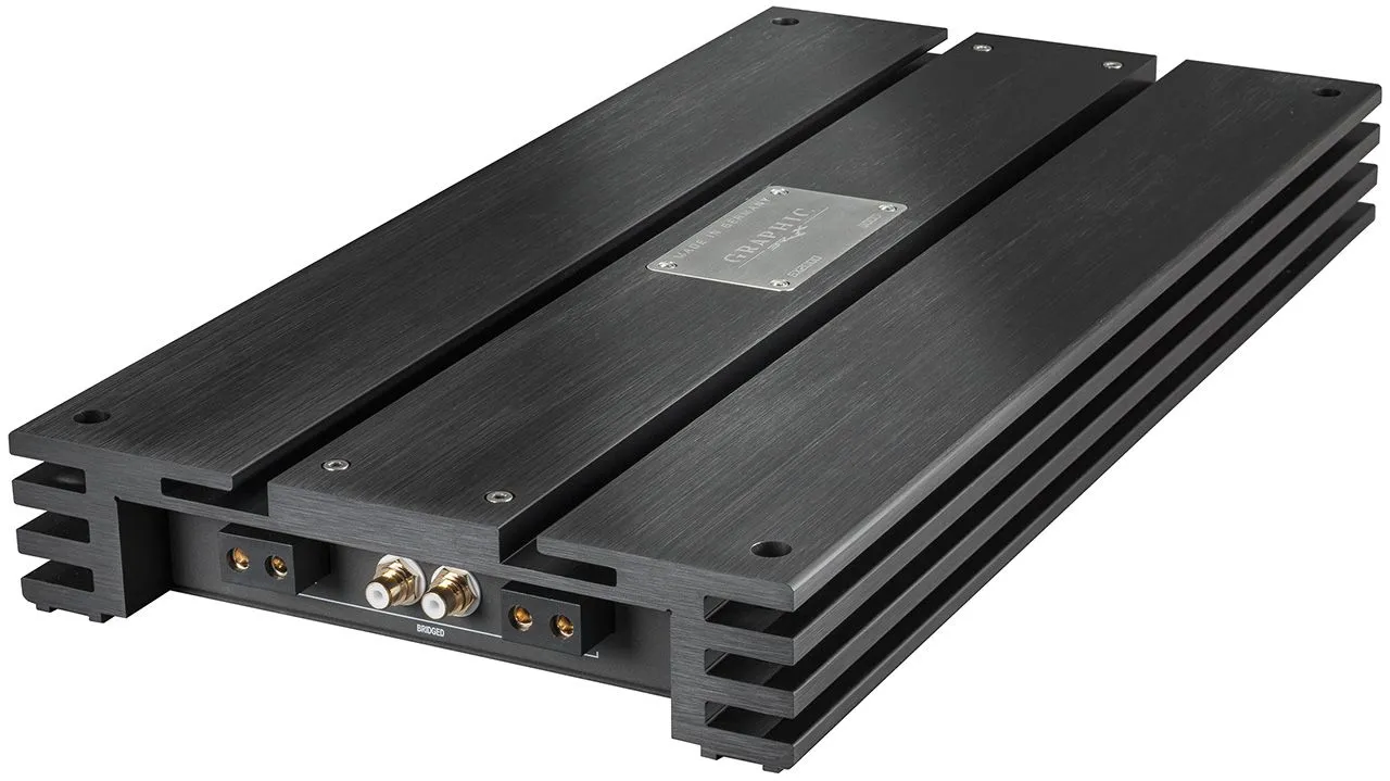 BRAX GRAPHIC GX2000 Усилитель High End 2 канальный, чёрный, радиатор  BRAX GRAPHIC GX2000 Усилитель High End 2 канальный, чёрный, радиатор