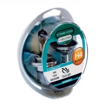 Clearlight Лампа H4 12V-60/55W X-treme Vision +120% Light (2шт)
