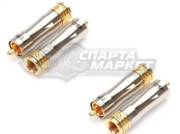 Alphard 288-1 RCA  Black Коннектор для акуст. кабеля прямой