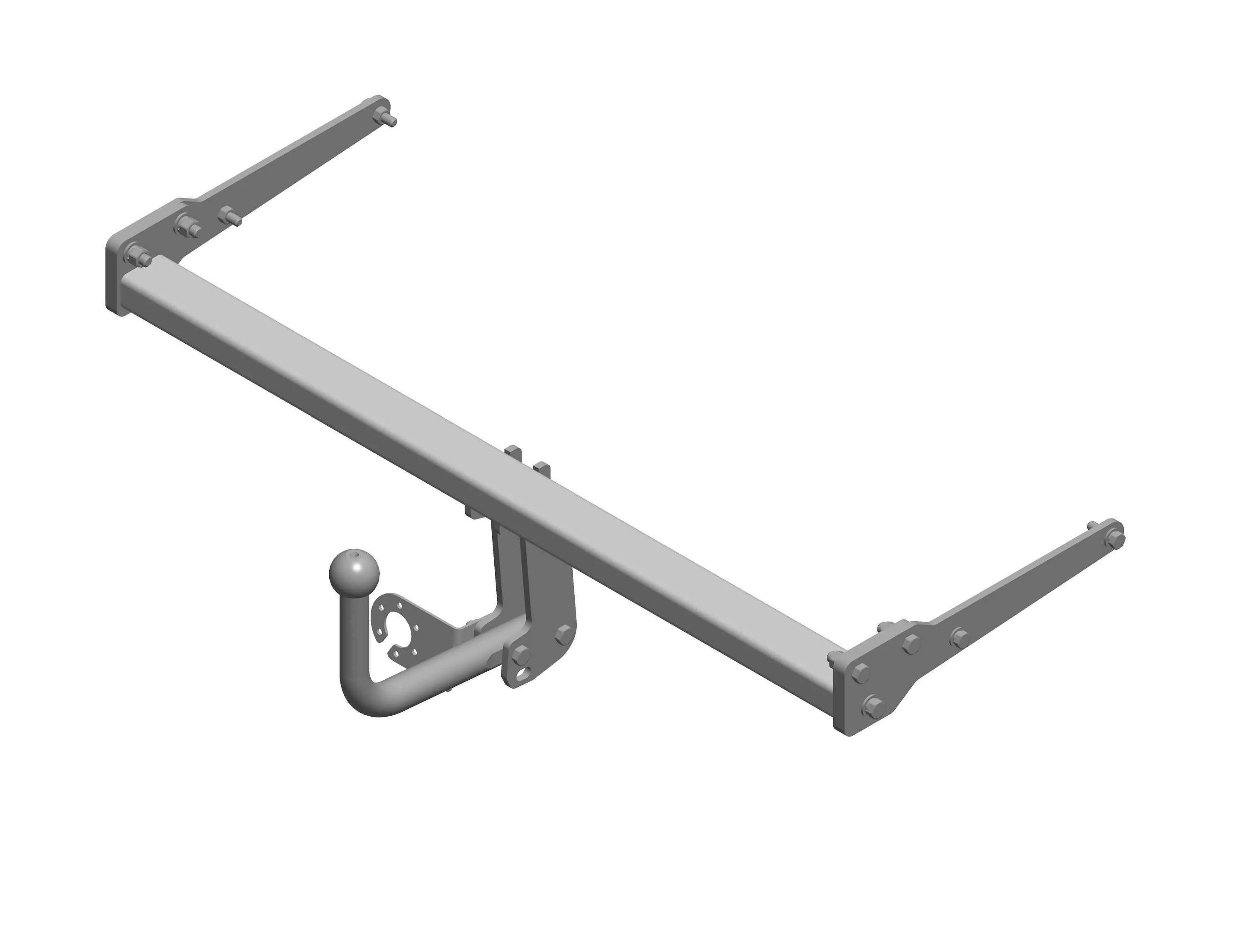 Фаркоп AvtoS SZ 12 для Suzuki SX4 S-cross (2013-...)/ Vitara (2015-...), условно съемный шар (тип A)