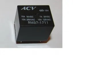ACV RM37-1701 реле 5-ти конт.12~14В/30~40А ACV RM37-1701 реле 5-ти конт.12~14В/30~40А