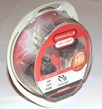 Clearlight Лампа H9 12V-65W Vision Plus +50% Light (2шт)