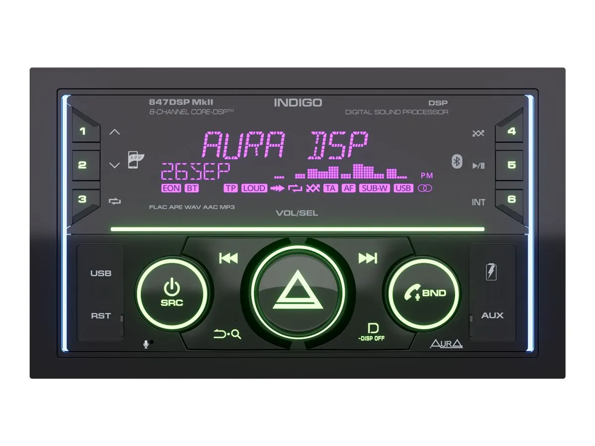 Aura INDIGO-847DSP-MKII автомагнитола 2DIN Aura INDIGO-847DSP-MKII автомагнитола 2DIN